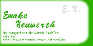 emoke neuwirth business card